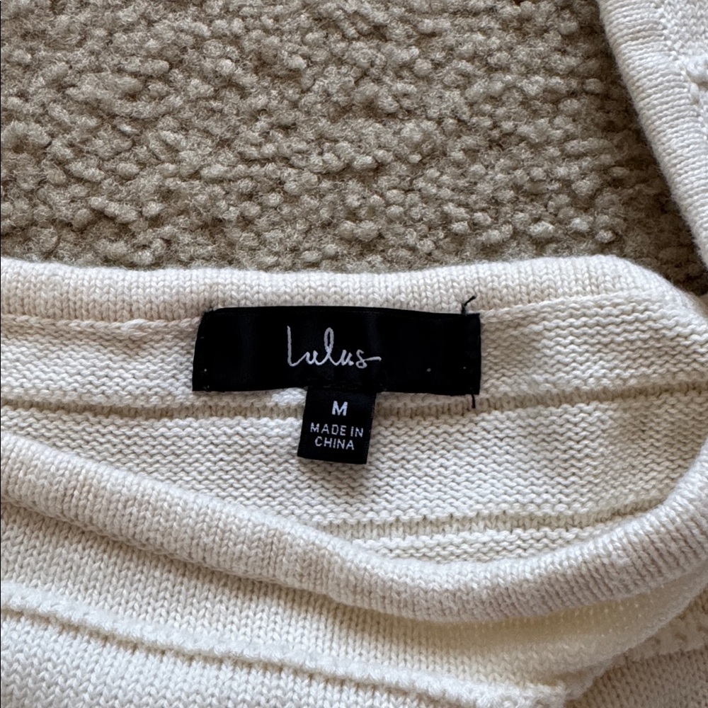 Lulu's Chic Ribbed Crop Top Sweater - Picture 5 of 7